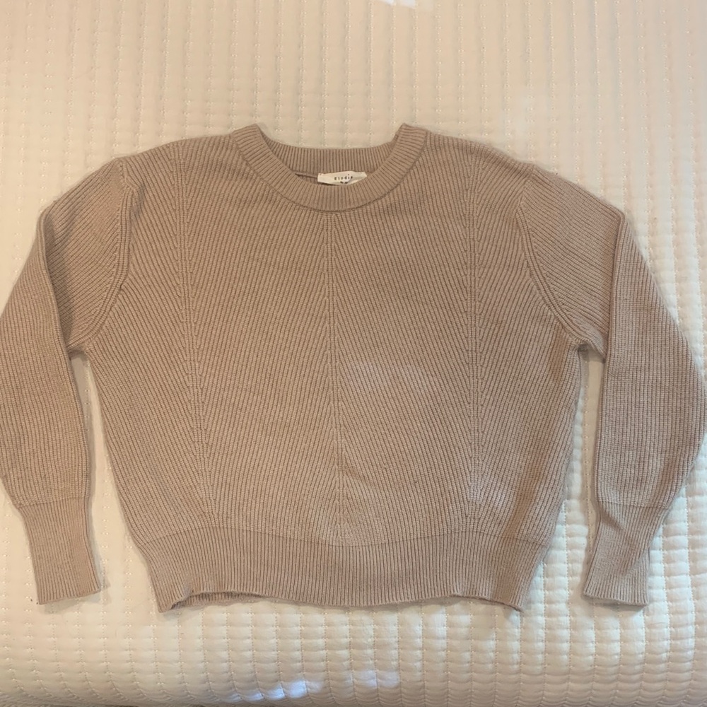 Elodie Taupe Crew Neck Sweater